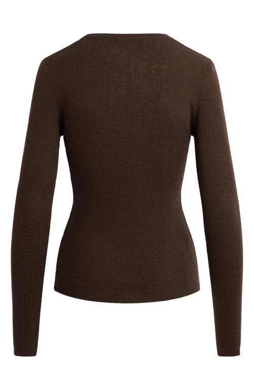 Favorite Daughter Take It Easy Wool Sweater In Brown