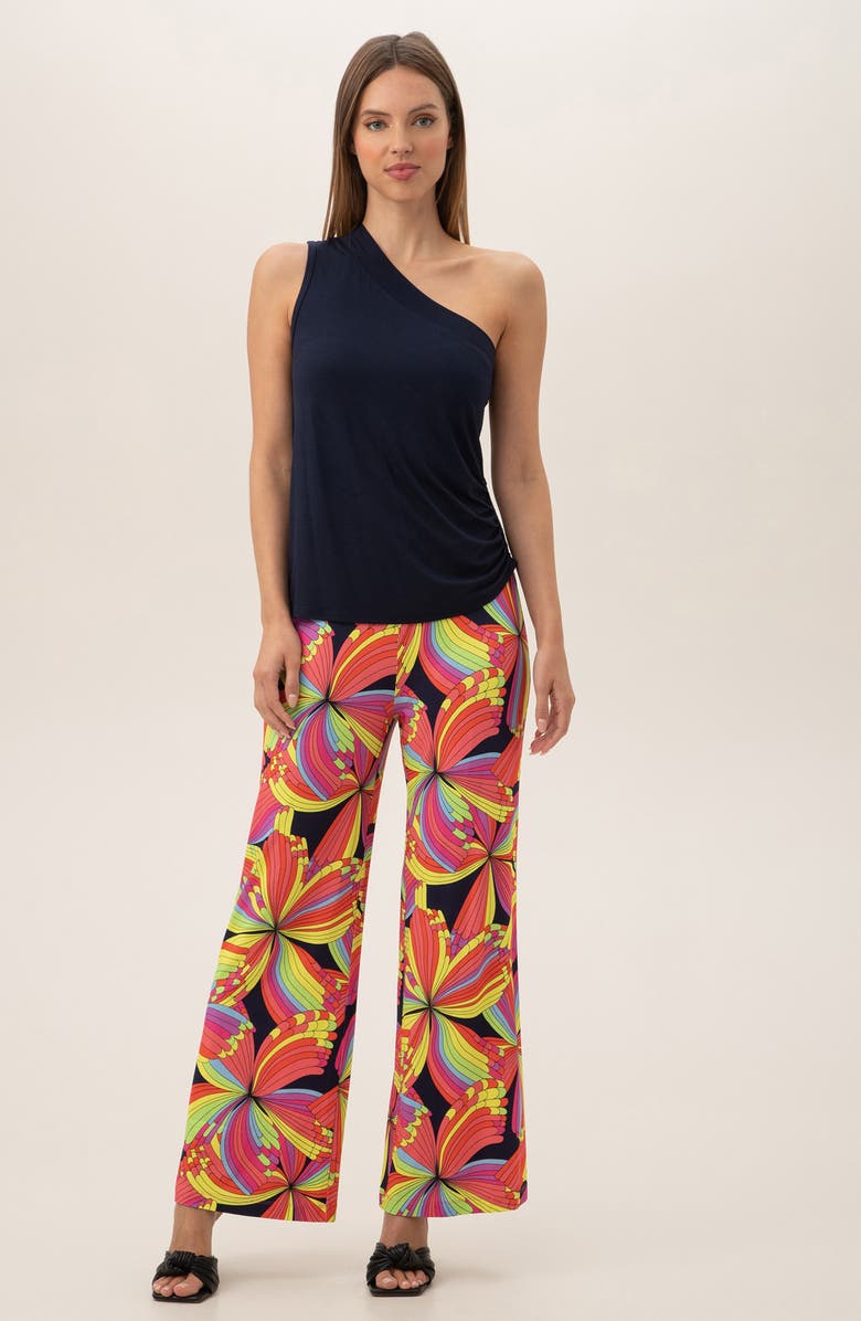 Trina Turk Atoll Print Wide Leg Pants, Alternate, color, 