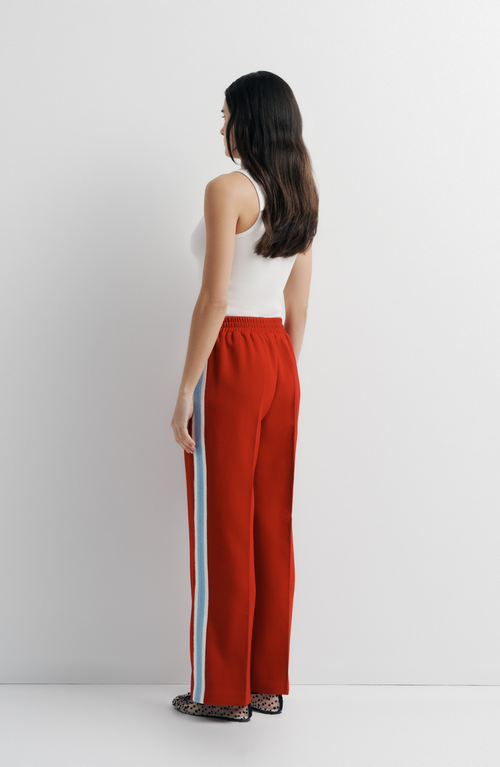 Romy Willa Wool Pant In Red