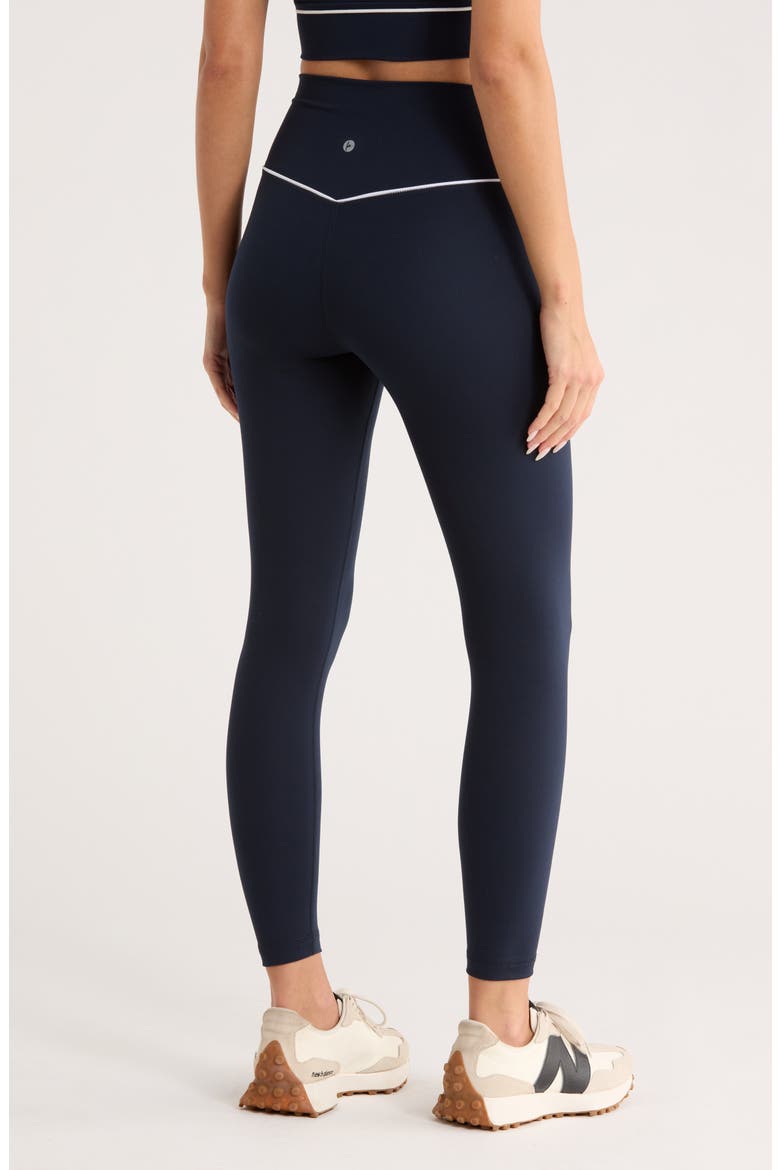 Interlock Leggings, Alternate, color, TRUE NAVY/ WHITE
