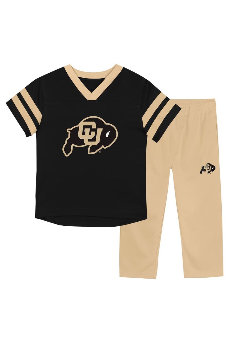 Infant Colorado Buffaloes Two-Piece Red Zone Jersey & Pants Set, Main, color, Black