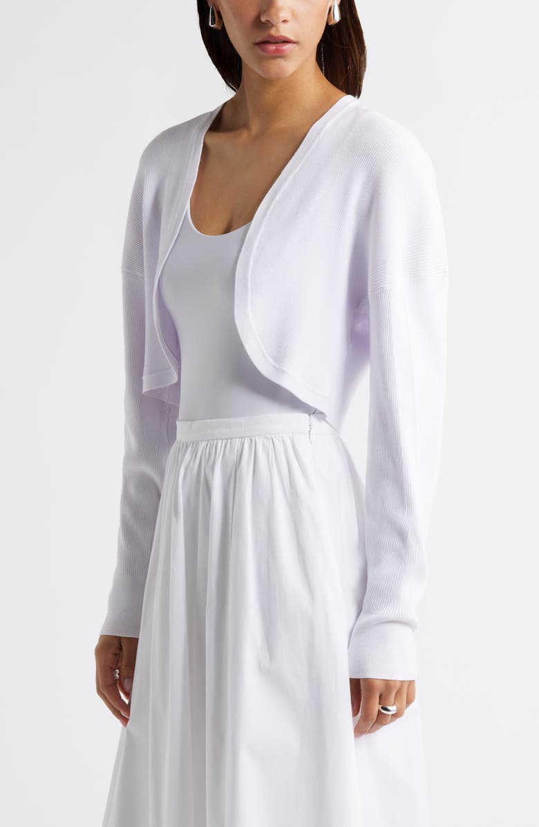 Open Edit Bolero Cardigan, Alternate, color, White