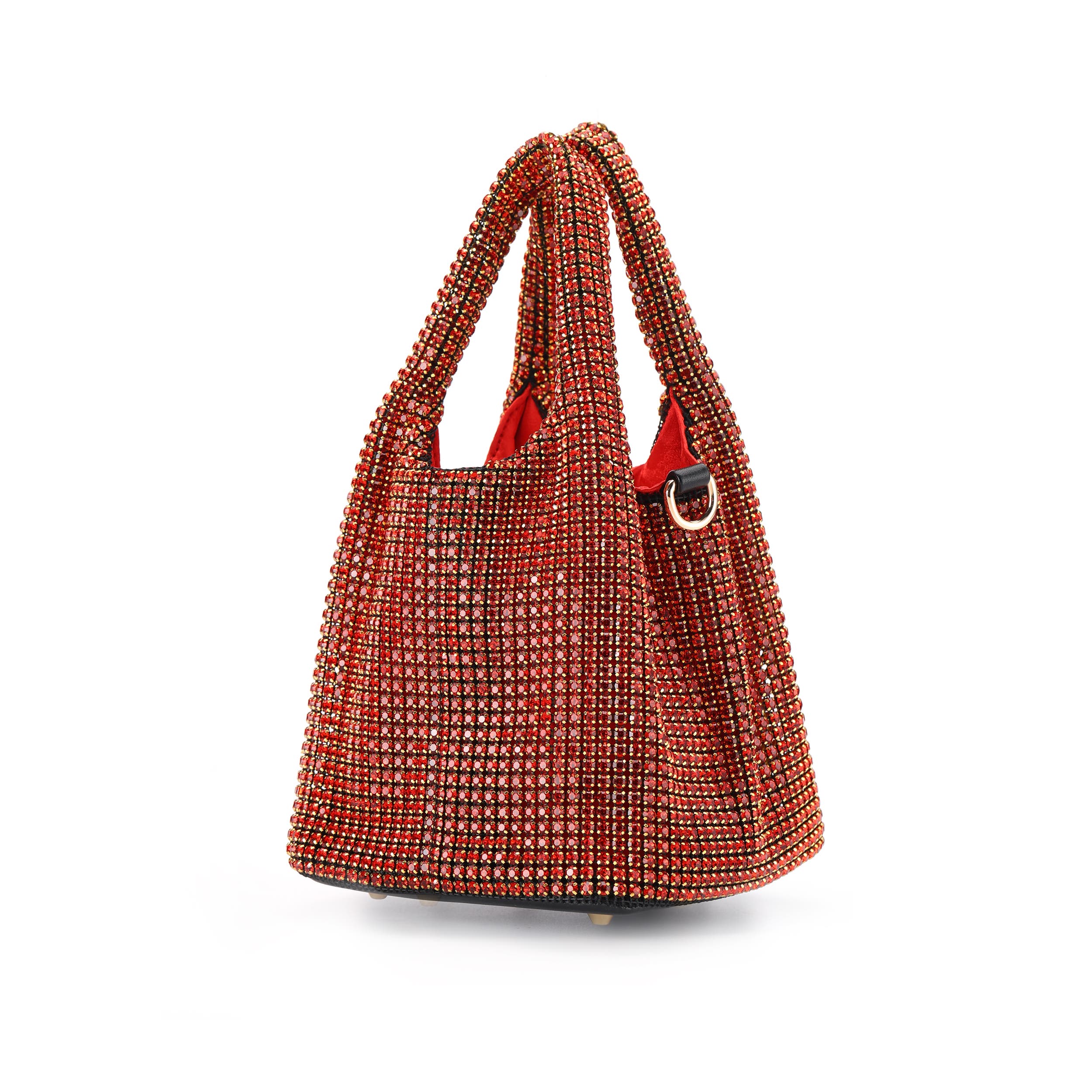 Boho Chic Slouchy Shoulder Handbag, Main, color, Red