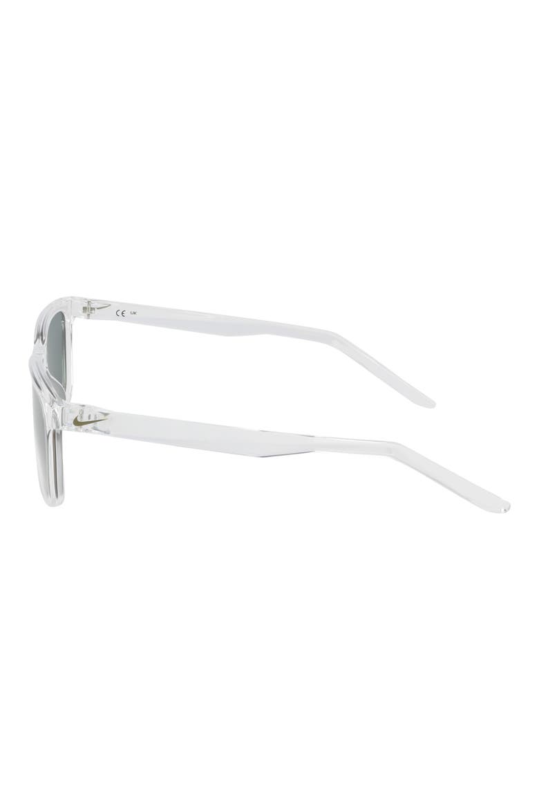 Embar 56mm Polarized Square Sunglasses, Alternate, color, CLEAR / POLAR GREEN