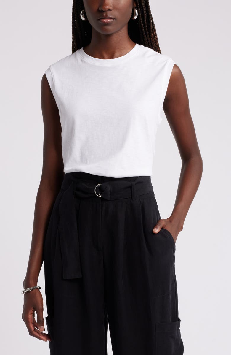 Nordstrom Everyday Muscle Tee, Main, color, White