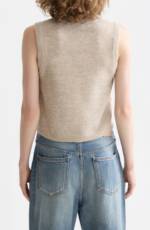 Scotch & Soda Embroidered Sleeveless Sweater In Gray