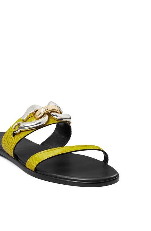 Tory Burch Jessa Two Band Slide Sandal In Yellow