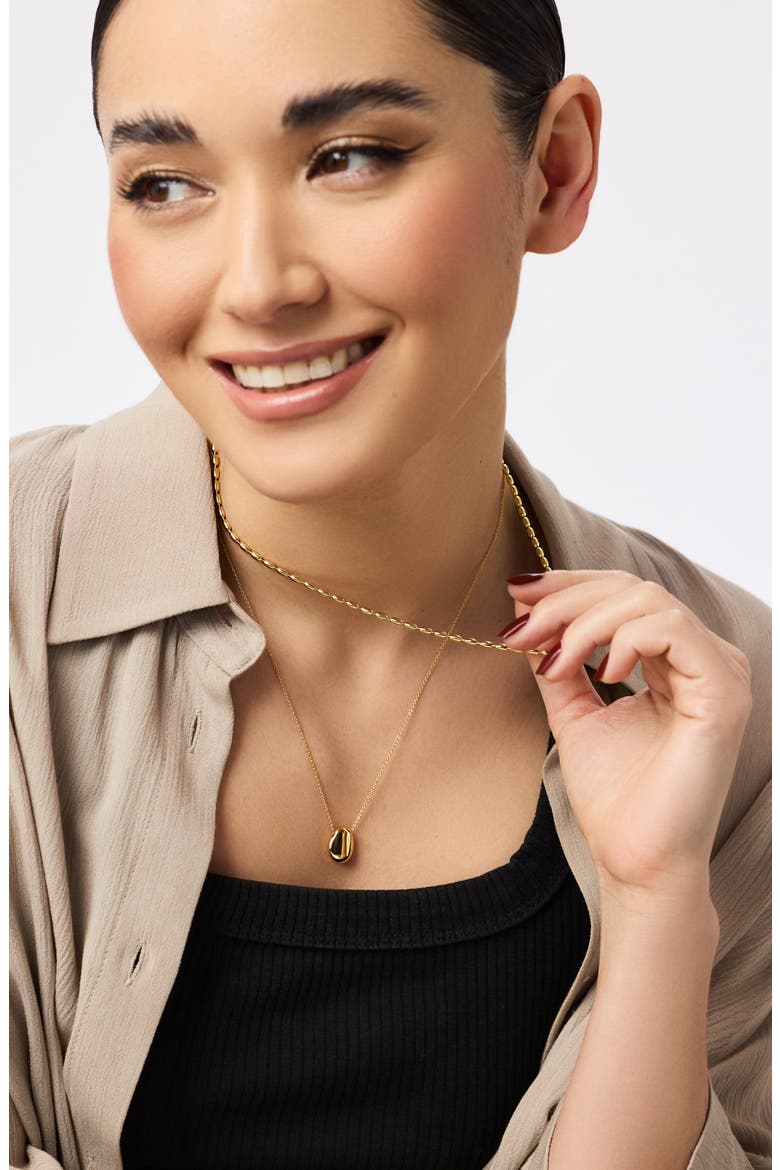 Ball Chain Necklace - Capri, Alternate, color, Gold