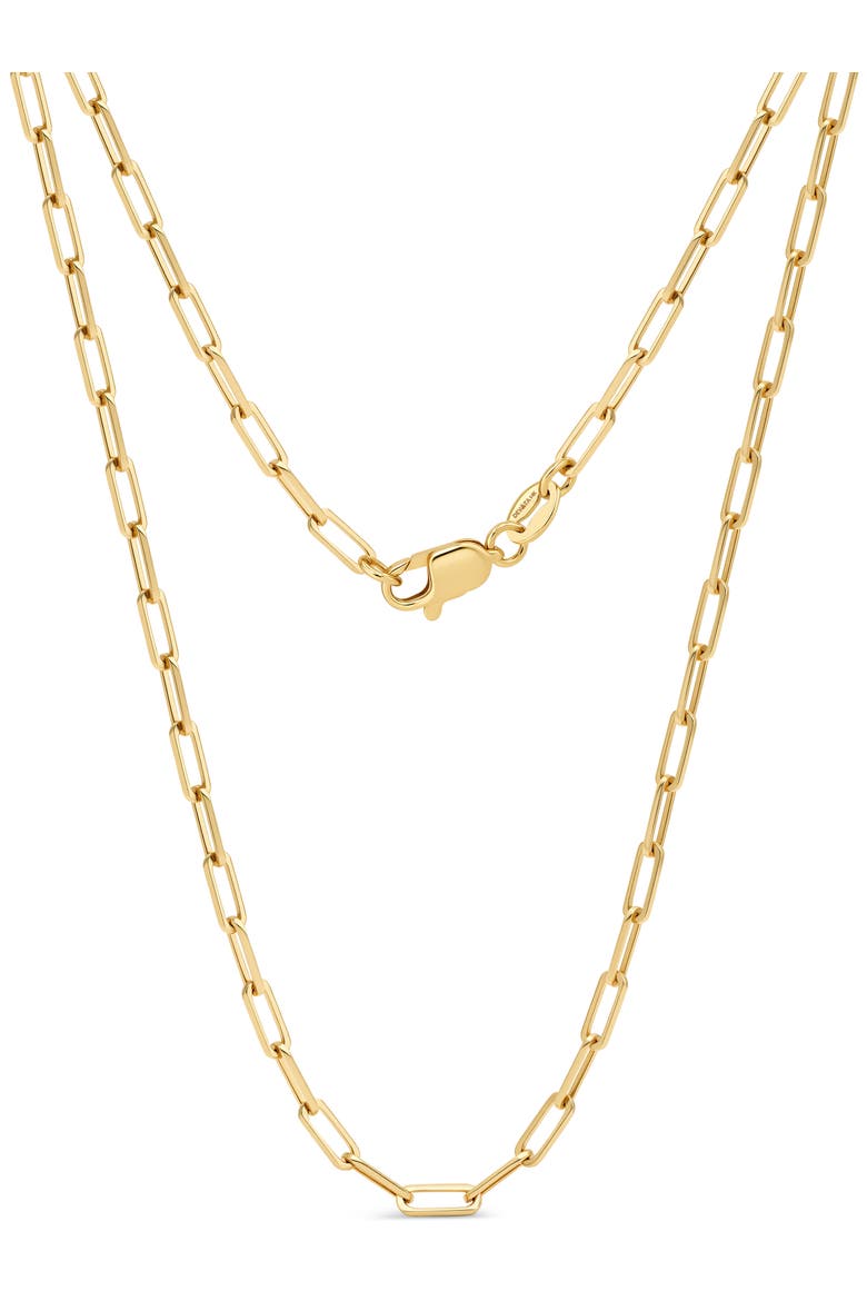 Paperclip Chain Necklace in 14K Gold, 2.2mm, Main, color, Yellow Gold