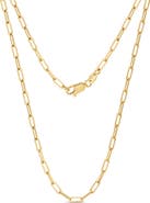 DEVATA Paperclip Chain Necklace in 14K Gold, 2.2mm