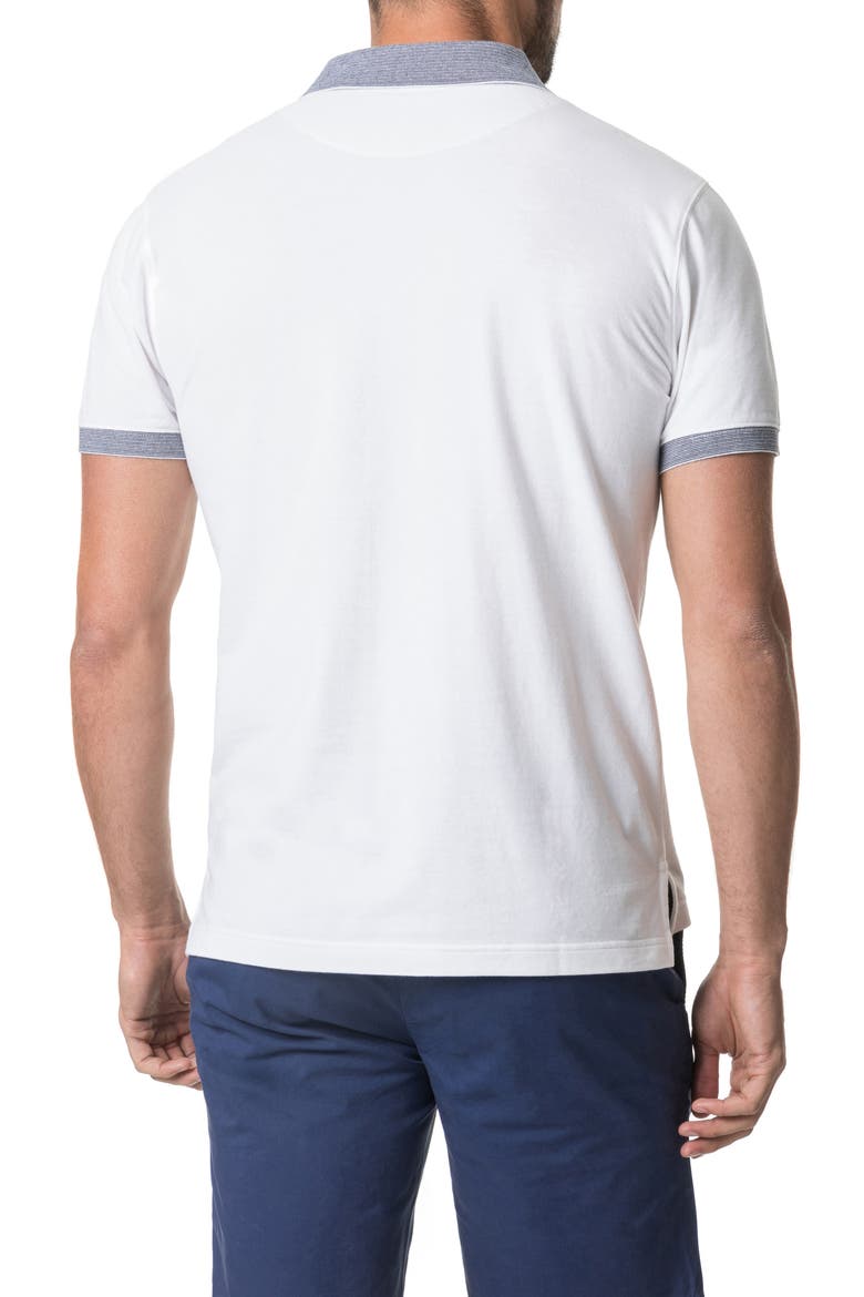 New Haven Sports Fit Piqué Polo, Alternate, color, SNOW