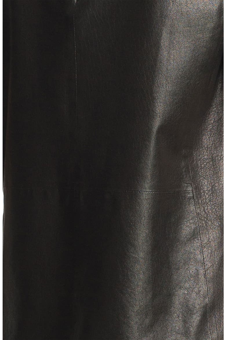 Leather Tee, Alternate, color, BLACK