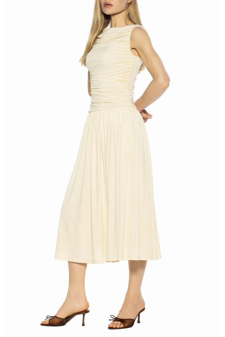 Lumi Portrait Midi Dress, Alternate, color, SANDSTONE