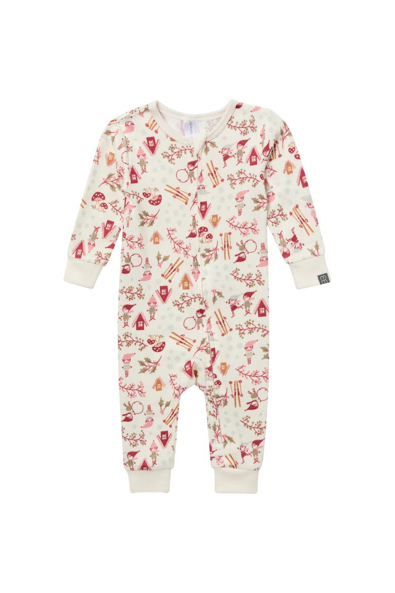 Snug Fitting Footless Pajamas, Alternate, color, Winter Joy