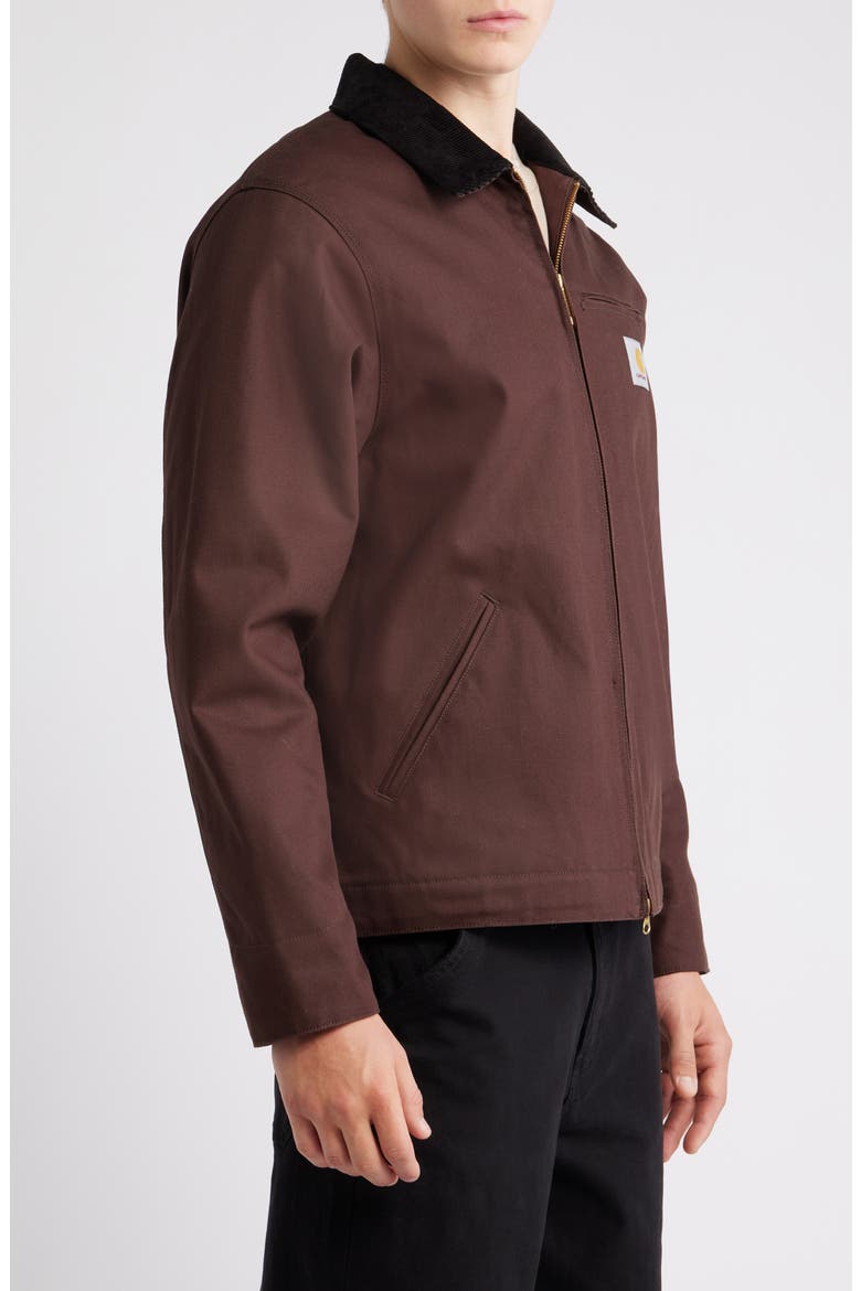 Detroit Canvas Worker Jacket, Alternate, color, TOBACCO / BLACK RIGID
