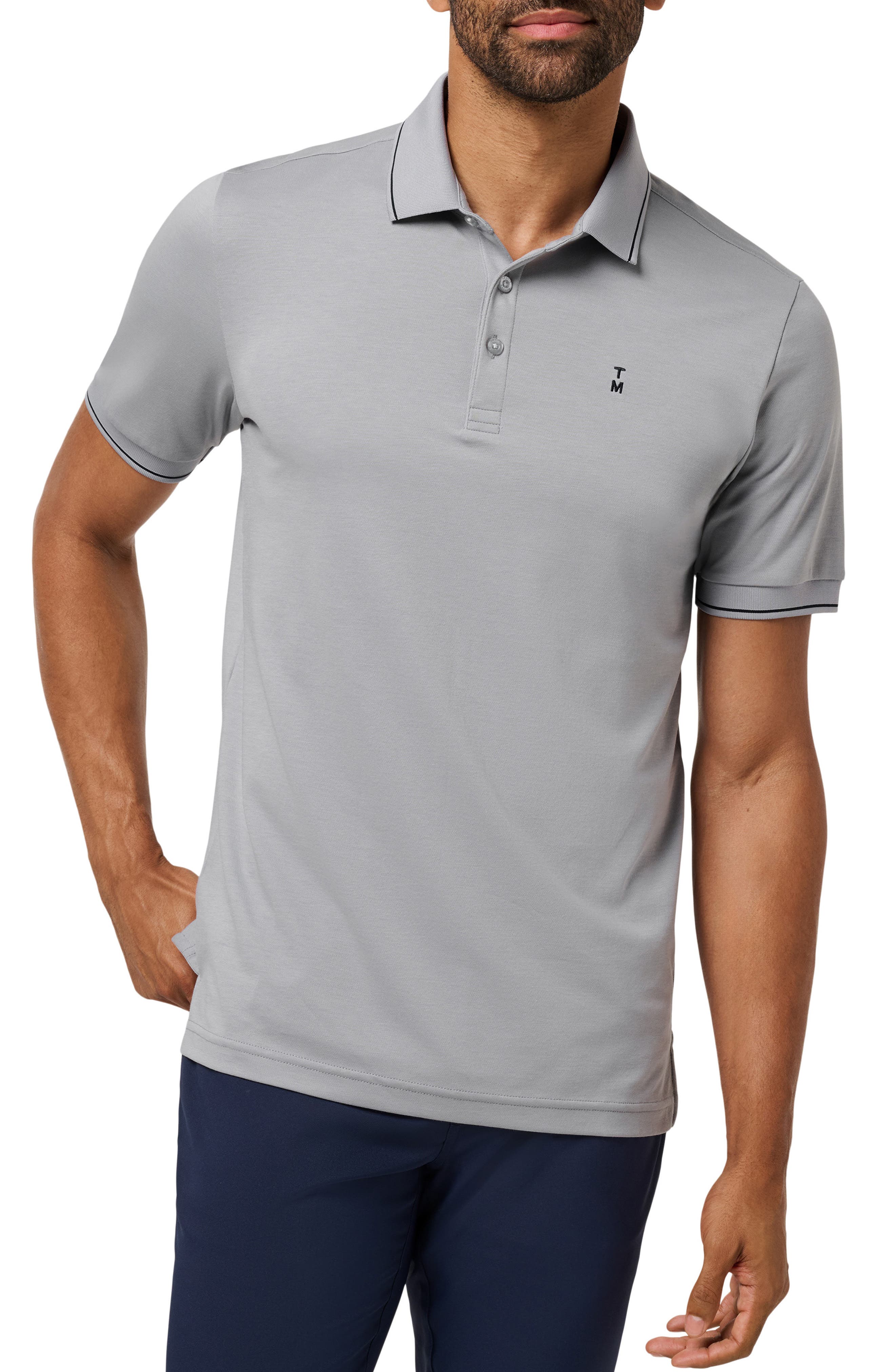 Happier Hour Tipped Cotton Polo - image 3