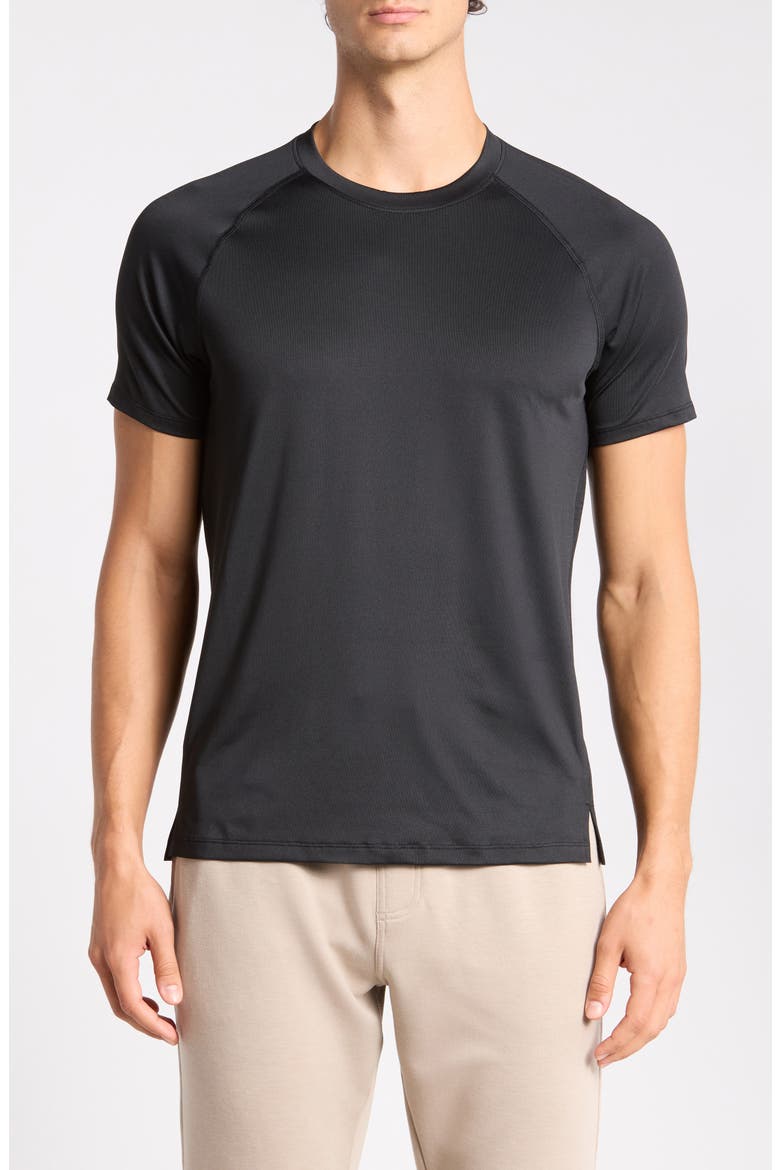 AirSense Hybrid AeroFuse Performance T-Shirt, Main, color, BLACK