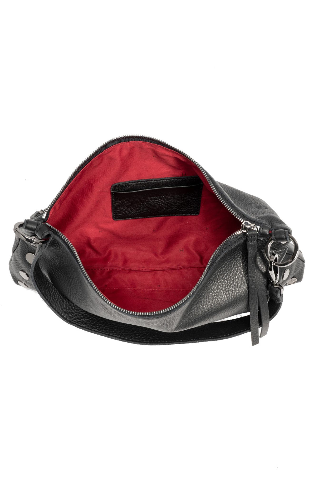 HAMMITT Kyle Medium Shoulder Bag, Alternate, color, Black/ Gunmetal