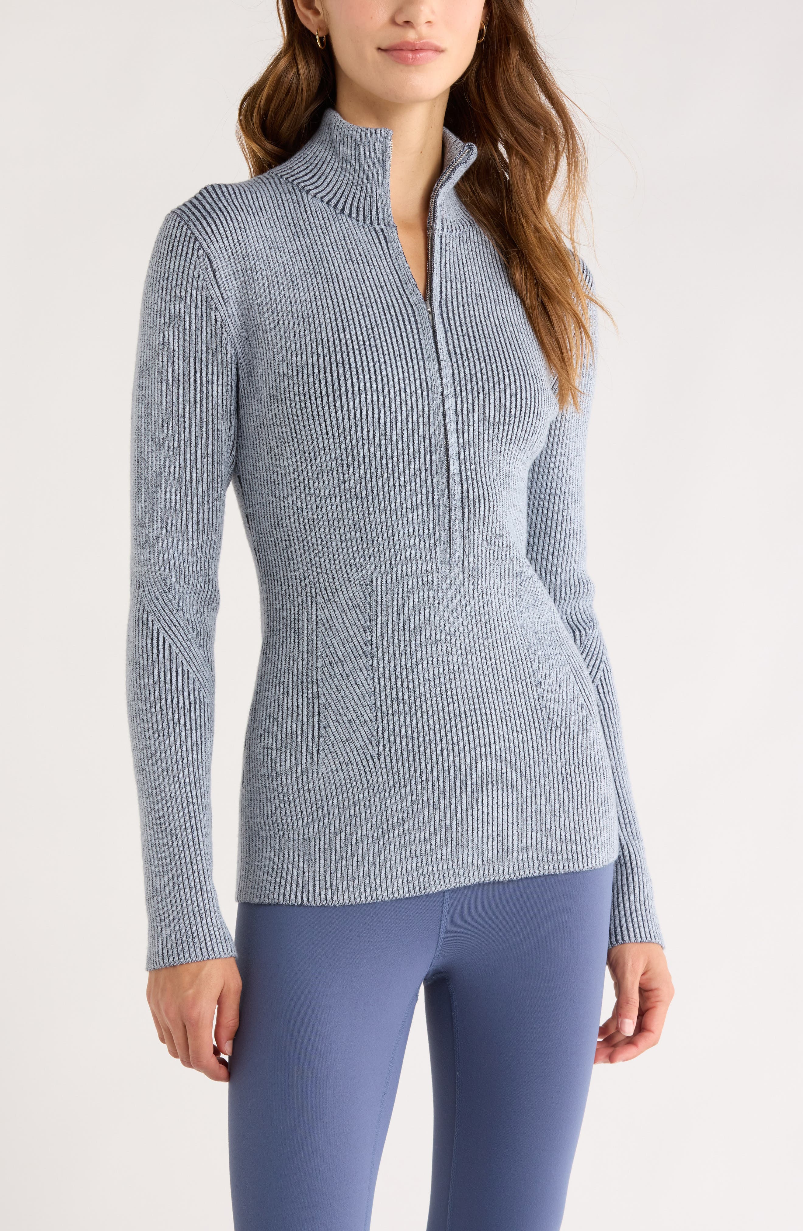 Apres Ski Half Zip Rib Sweater