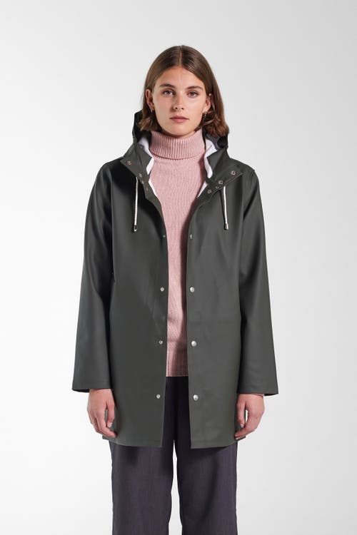 Stutterheim Stockholm Lightweight Raincoat In Green