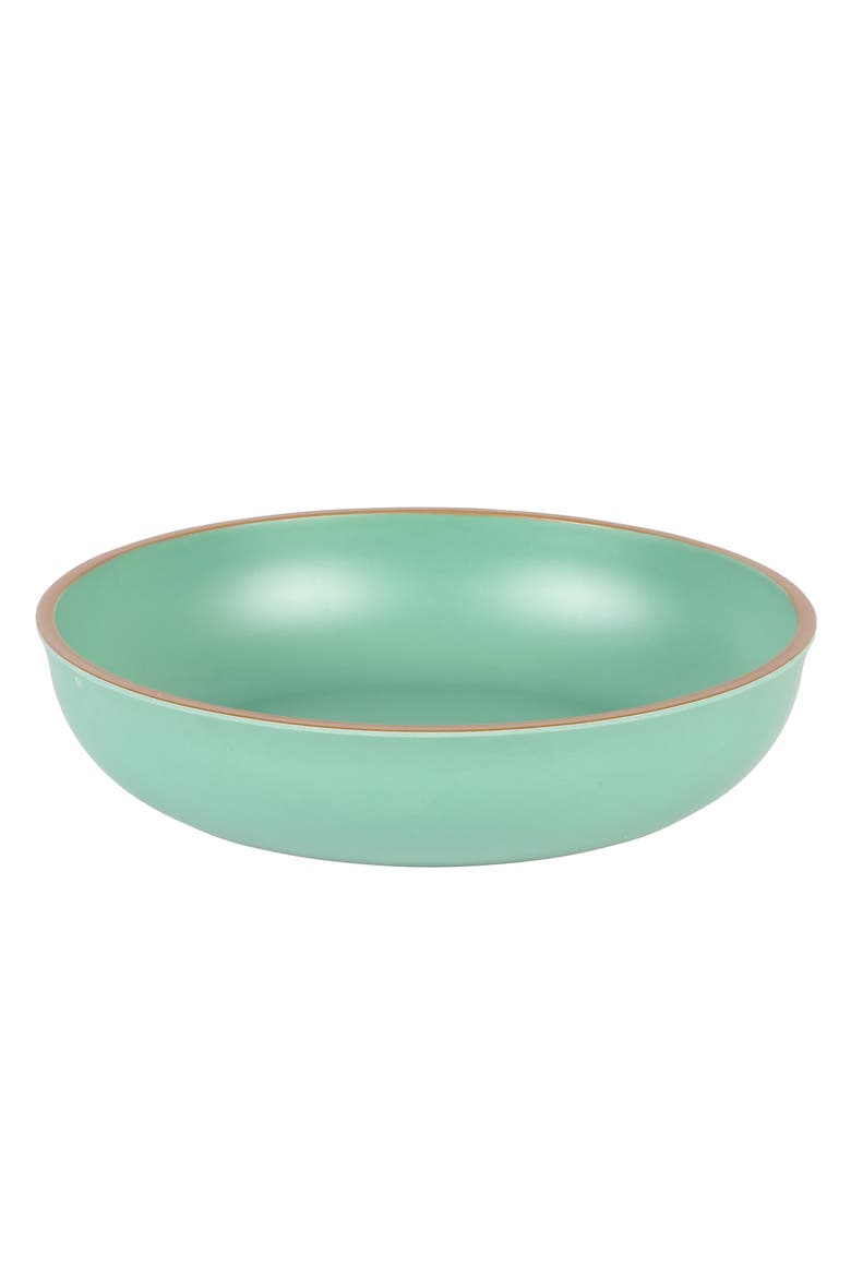 Rockabye 12 Piece Double Bowl Melamine Dinnerware Set, Alternate, color, Green