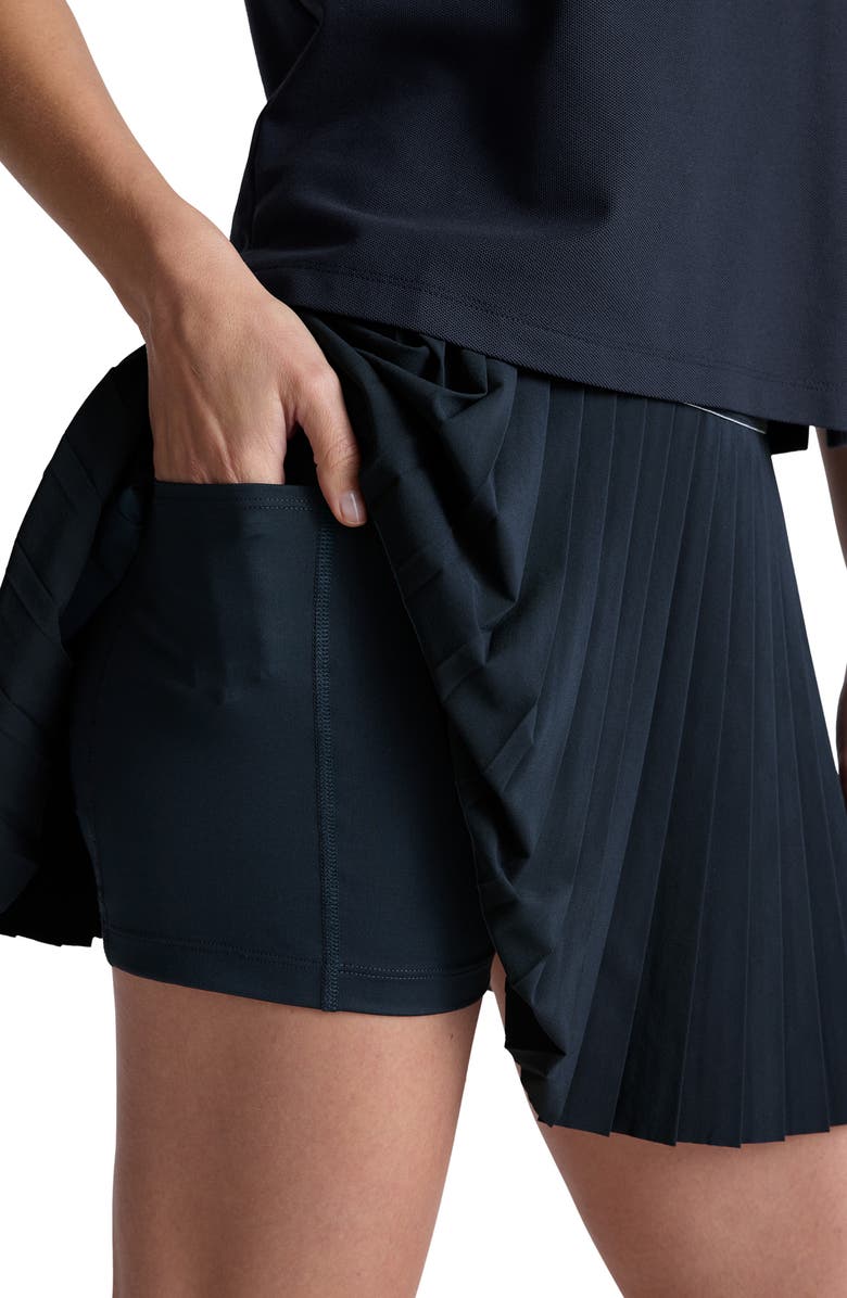 Beyond Yoga If You Pleats Miniskort, Alternate, color, Nocturnal Navy