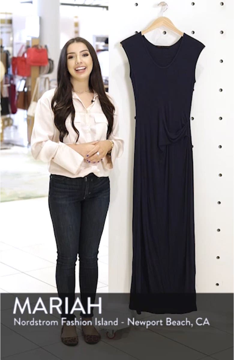 Ruched Jersey Maxi Dress, sales video thumbnail