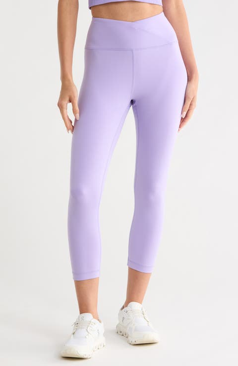 Lana Interlock Crossover High Rise Leggings