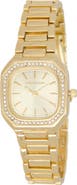 True Religion Square Crystal Bezel Bracelet Watch, 27mm x 35mm
