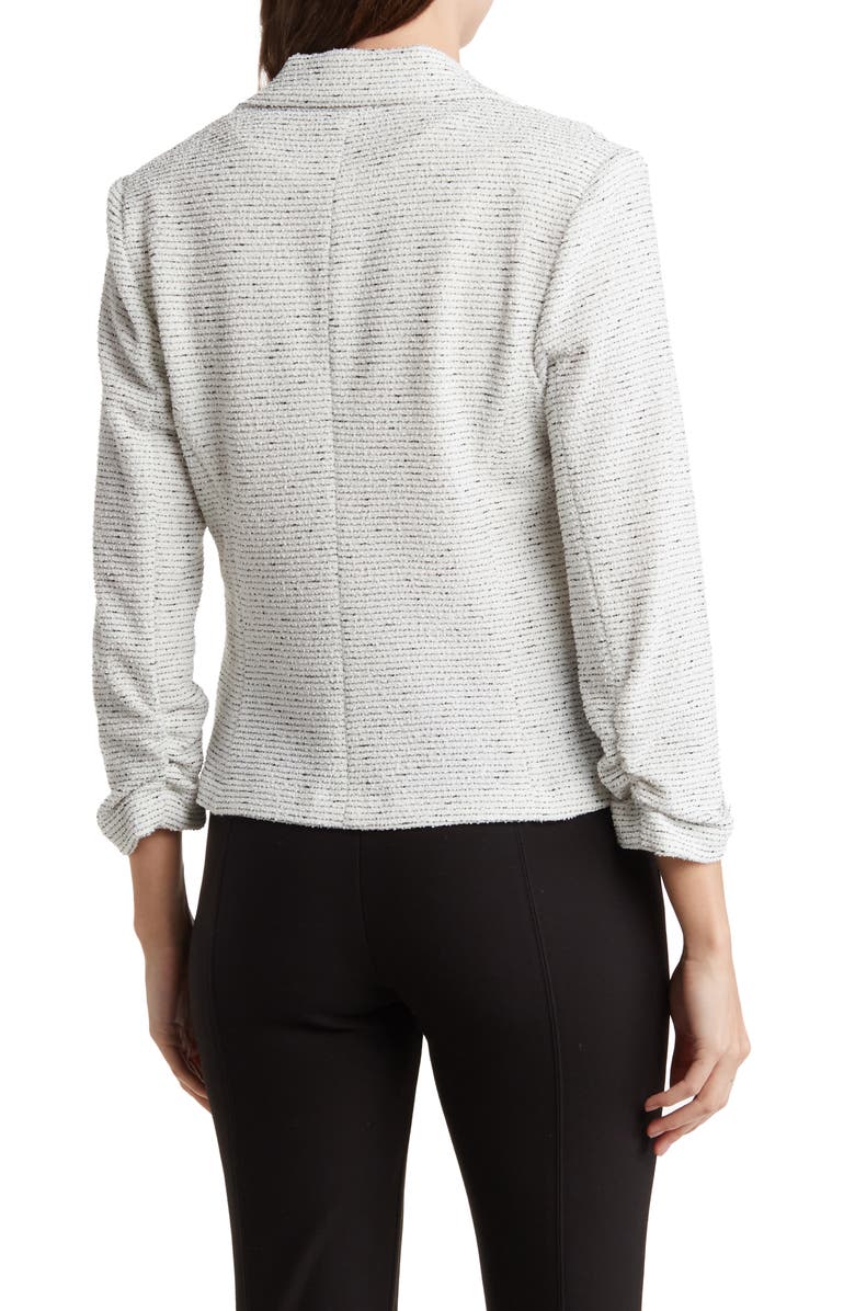 Scrunched Sleeve Ponte Blazer