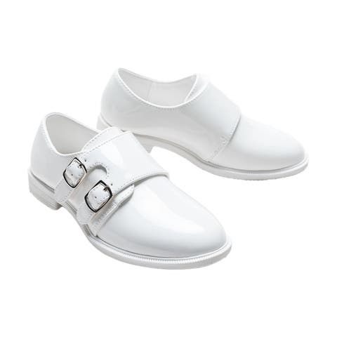 Patent Double Monk Strap Dress Shoes (Toddler, Little Kid & Big Kid)