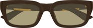 Bottega Veneta 54mm Rectangular Sunglasses