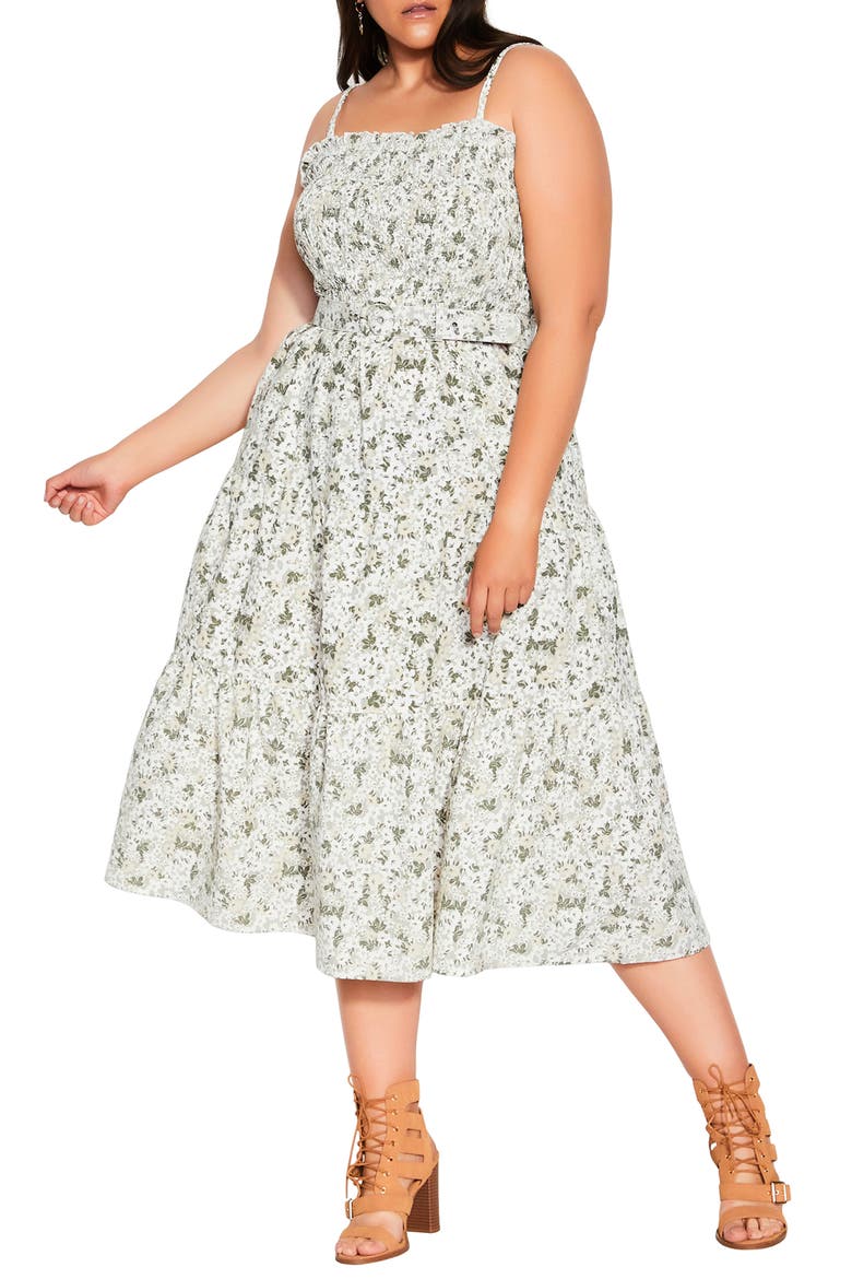 Spring Fields Linen Blend Maxi Dress, Main, color, SPRING FIELDS