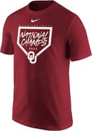 Nike Men's Nike Crimson Oklahoma Sooners 2022 NCAA Softball Women's College World Series Champions T-Shirt
