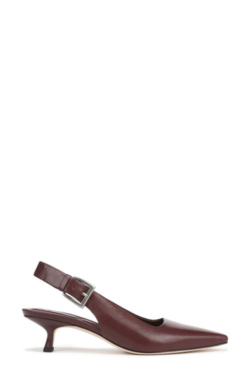 Vince Shasta Kitten Heel Slingback Pump In Burgundy