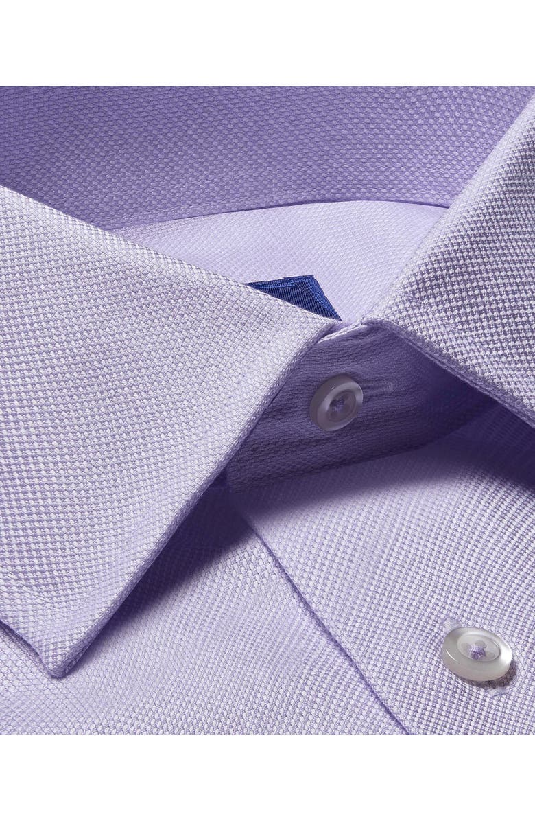 David Donahue Regular Fit Royal Oxford Dress Shirt, Alternate, color, Lilac