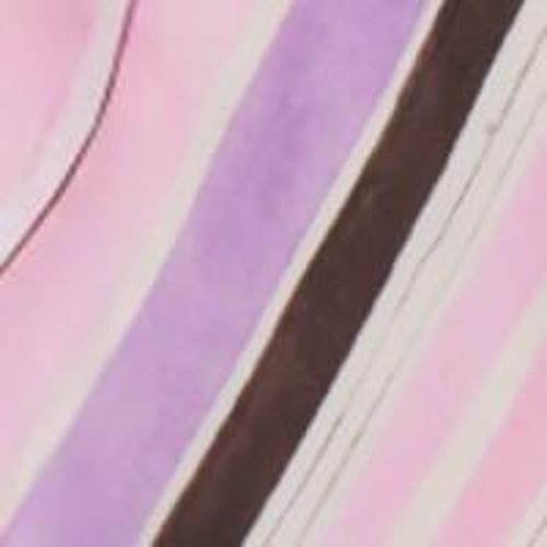 Ro&zo Womens Pink Phoebe Stripe Cowl-neck Satin Maxi Dress In Pink