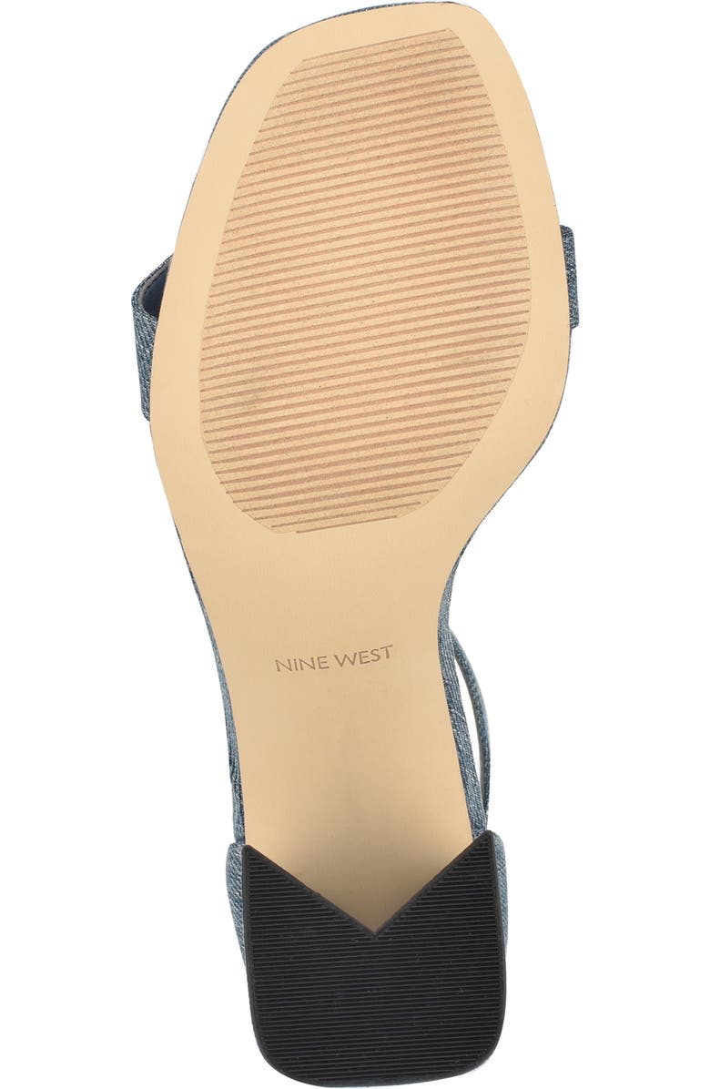 Nine West Ilea Ankle Strap Sandal, Alternate, color, Medium Blue