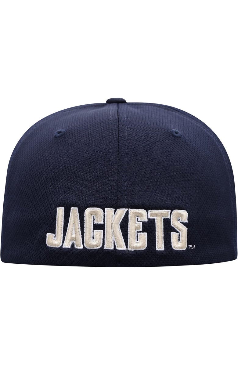 TOP OF THE WORLD Men's Top of the World Navy Georgia Tech Yellow Jackets Reflex Logo Flex Hat, Alternate, color, Navy