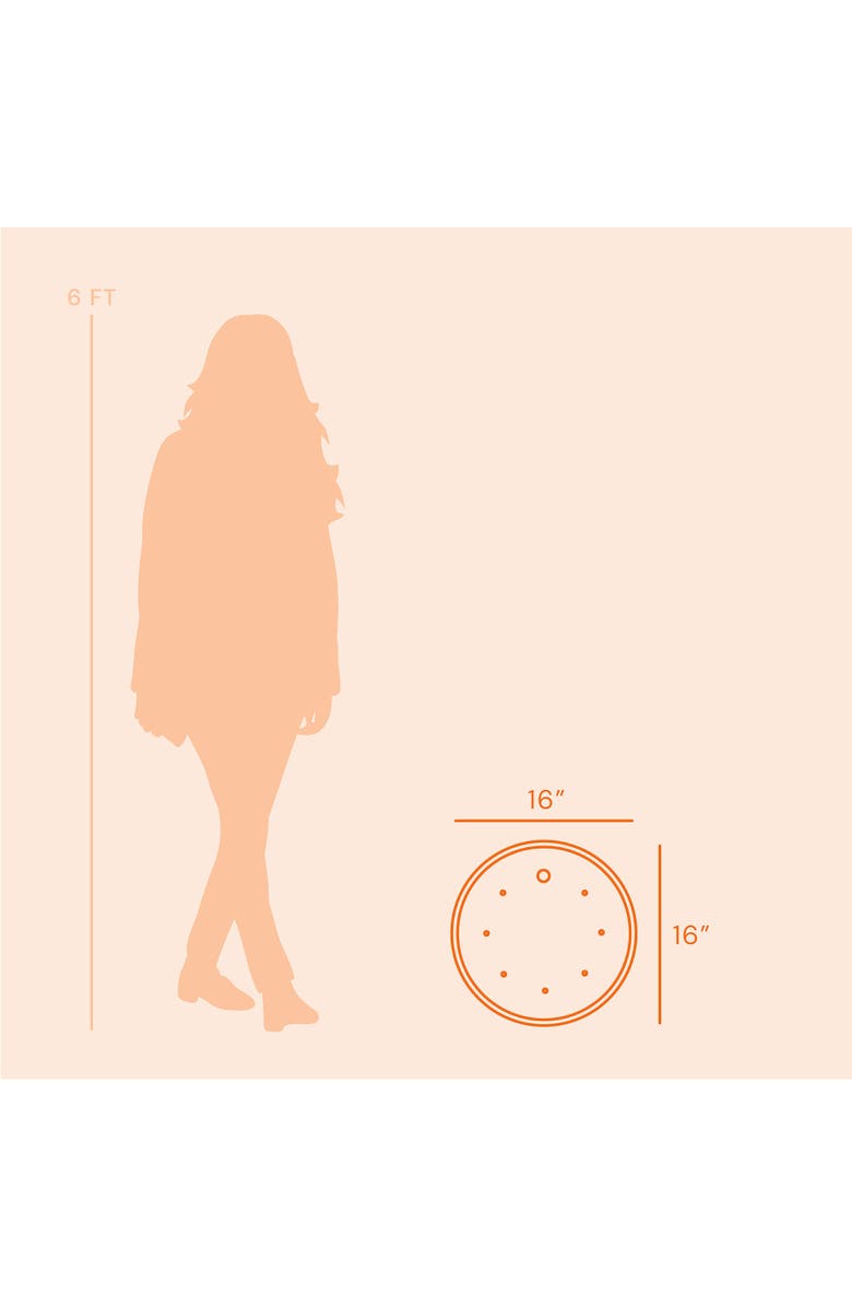 Bloem Ups A Daisy Round Planter Lift Insert 16 Inch Orange, Alternate, color, Orange