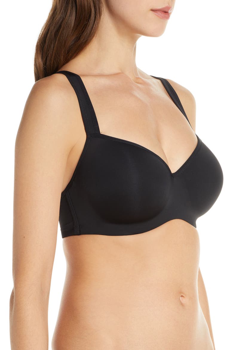 Dream Tisha Underwire T-Shirt Bra, Alternate, color, BLACK