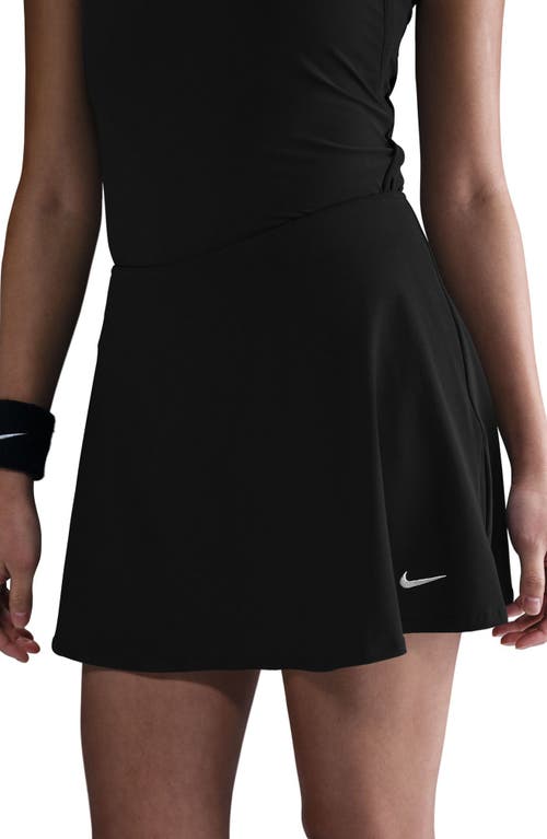 Nike Victory Dri-fit Mid-rise Tennis Skort In Black/white