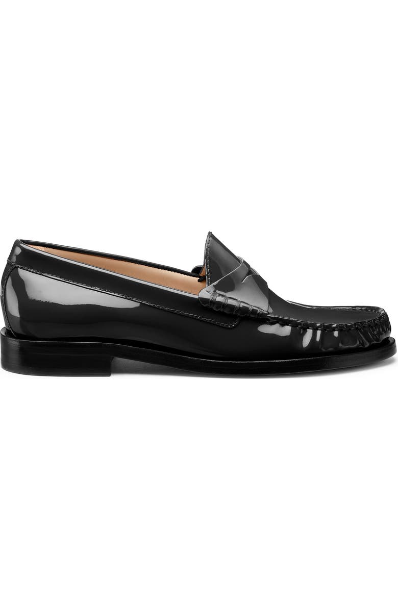 Stuart Weitzman Lottie Penny Loafer, Alternate, color, Black Patent