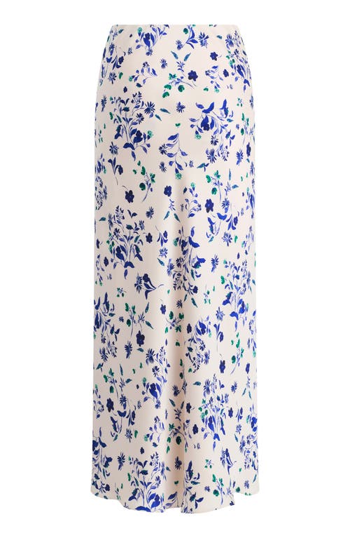 Favorite Daughter The Favorite Satin Maxi Skirt In Pretty In Pink Floral In Pretty In Pink Flo
