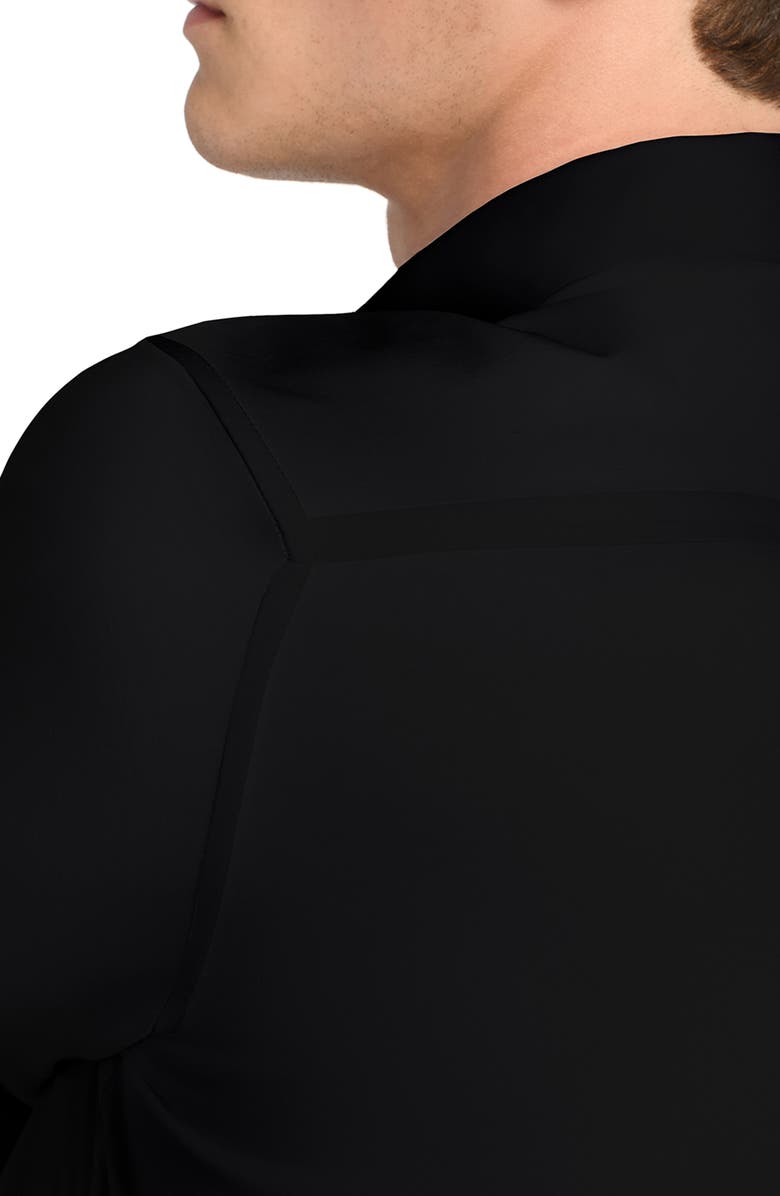 W.R.K Hudson Reworked Slim Fit Solid Cotton Button-Up Shirt, Alternate, color, Black