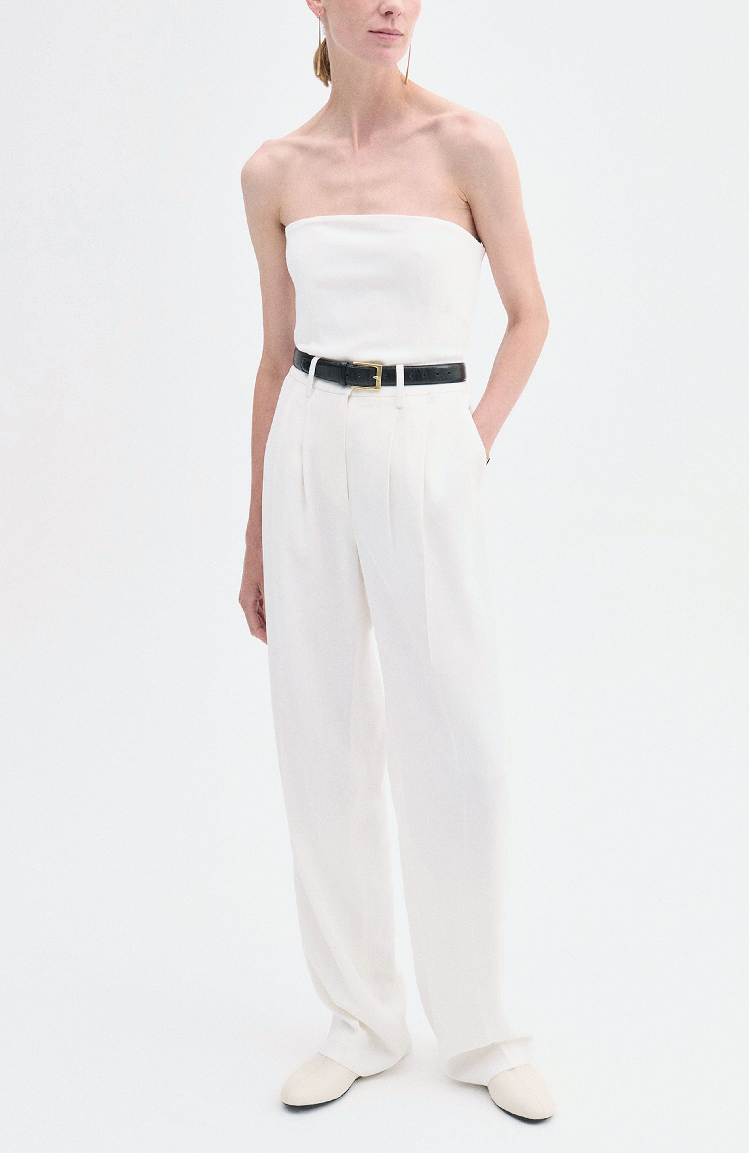 Strapless Bustier Top in Crepe - image 3