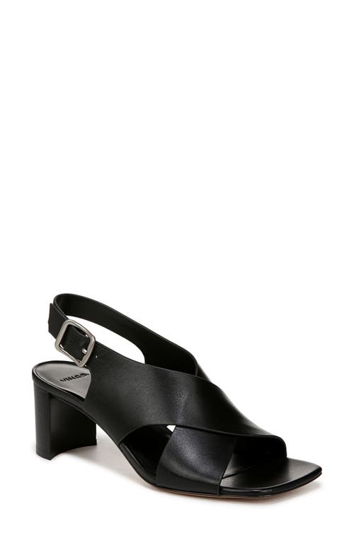 Vince Omega Slingback Sandal In Black