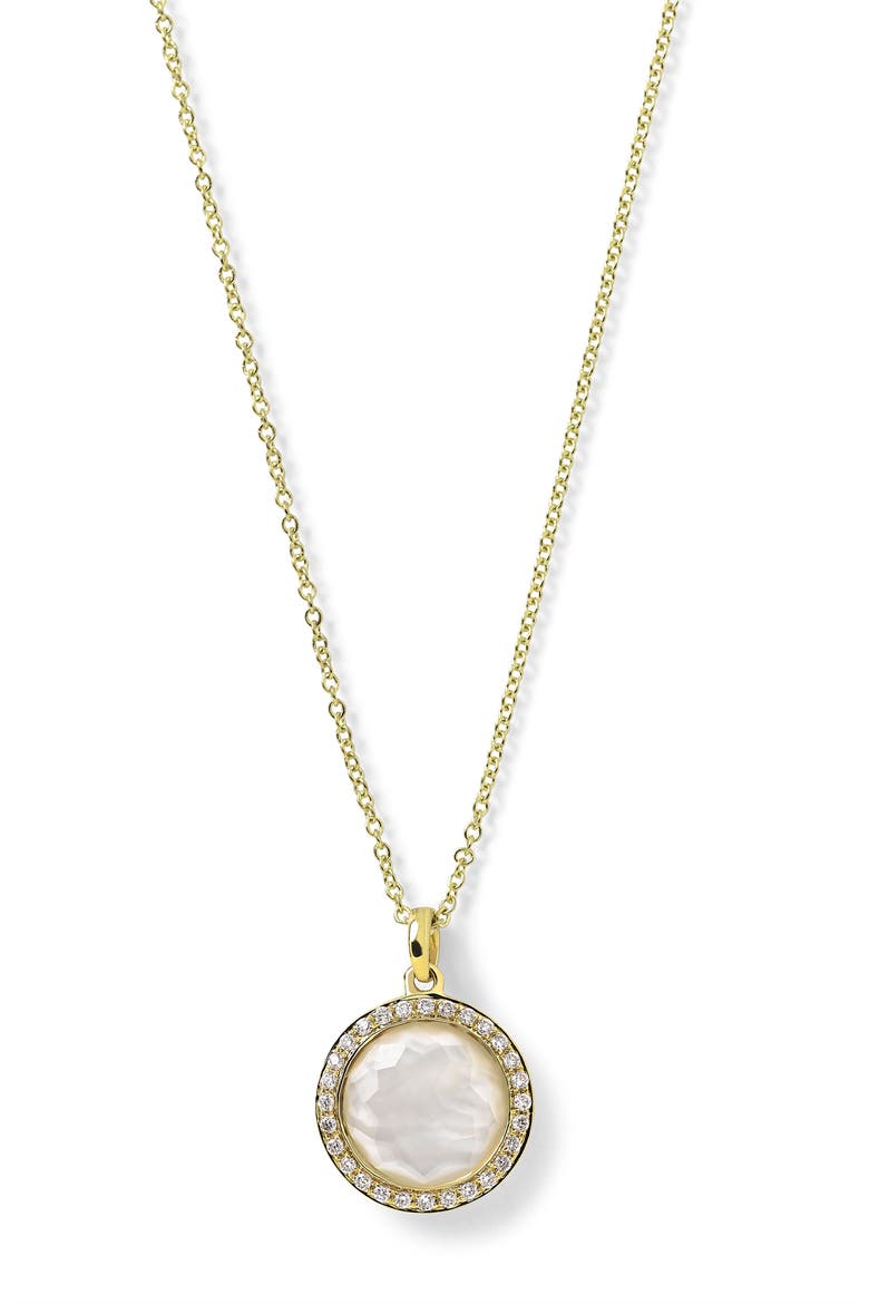 Lollipop Mini Pendant Necklace, Alternate, color, GOLD