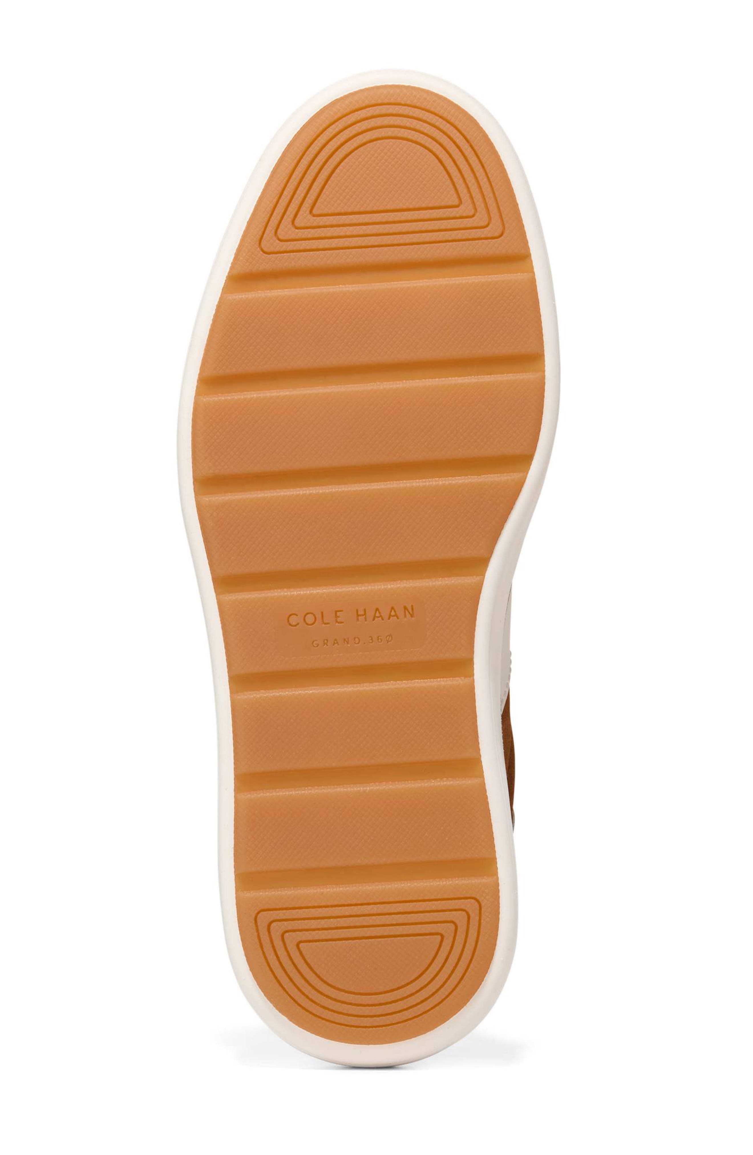 Cole Haan ØriginalGrand Max Platform Sneaker, Alternate, color, Tobacco Suede / Ivory Leather