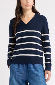Caslon® Wool & Cashmere V-Neck Sweater